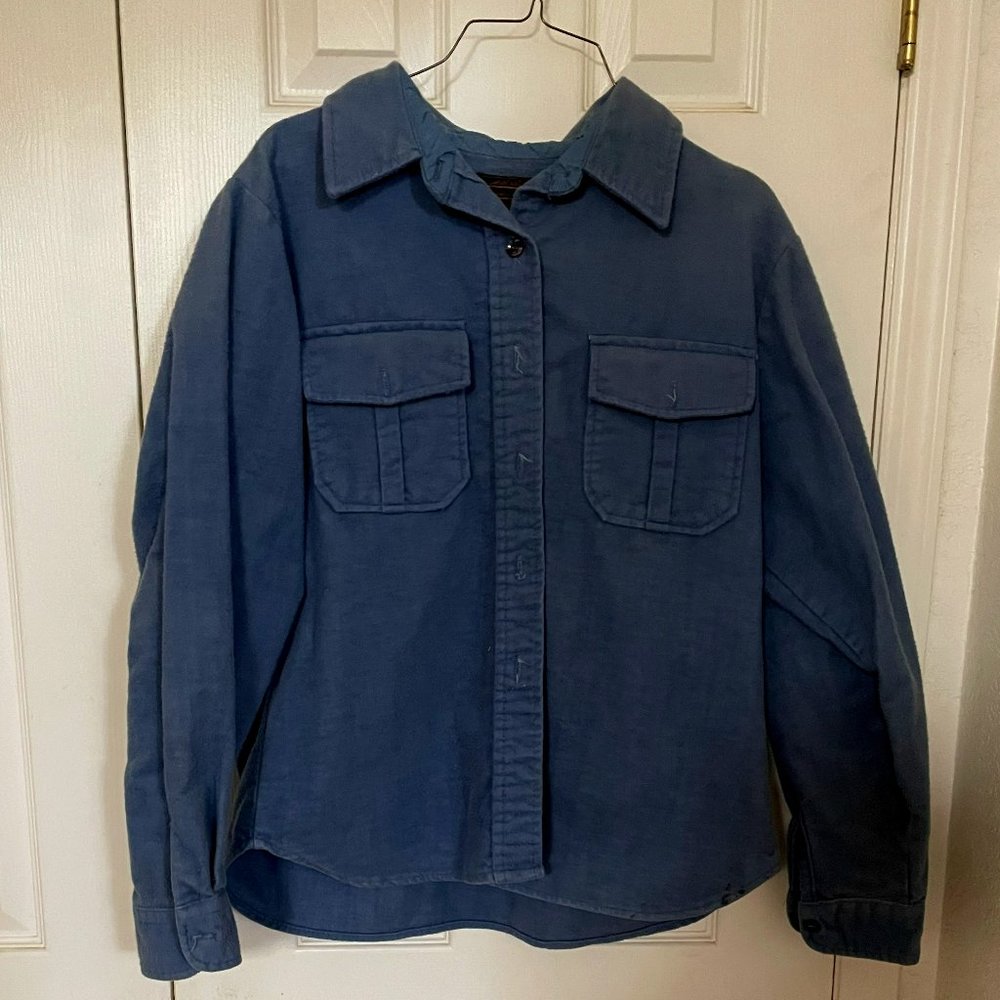 Eddie Bauer Blue Flannel Long Sleeve